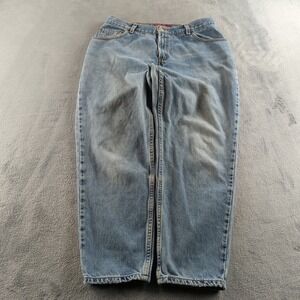 Vintage Levis 550 Jeans Boys 16 Blue Light Wash Faded Relaxed Wide Baggy Y2K